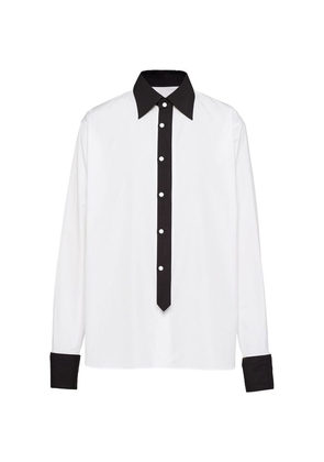 Prada Oversized Contrast-Detail Shirt