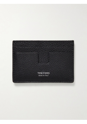 TOM FORD - Full-Grain Leather Cardholder - Men - Black