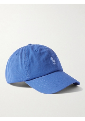 Polo Ralph Lauren - Logo-Embroidered Cotton-Twill Baseball Cap - Men - Blue