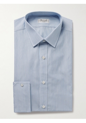 Charvet - Striped Cotton Shirt - Men - Blue - EU 38