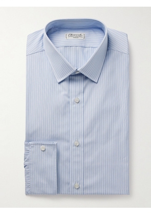 Charvet - Striped Cotton-Poplin Shirt - Men - Blue - EU 38