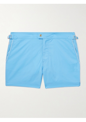 TOM FORD - Slim-Fit Short-Length Swim Shorts - Men - Blue - IT 44