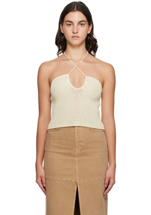 Reformation Off-White Suzanne Tank Top