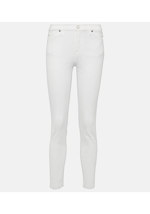 7 For All Mankind High-rise cropped skinny jeans