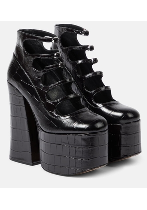 Marc Jacobs Kiki croc-effect leather ankle boots