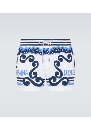 Dolce&Gabbana Printed swim trunks