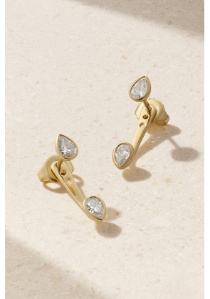 Mizuki - 14-karat Gold Diamond Earrings - One size