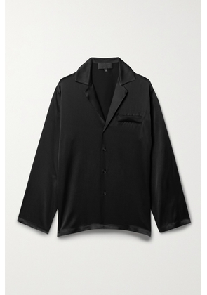 Nili Lotan - Juste Silk-satin Shirt - Black - x small,small,medium,large