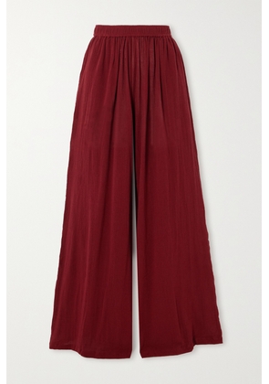 Caravana - + Net Sustain Nuxini Cotton-gauze Wide-leg Pants - Red - One size