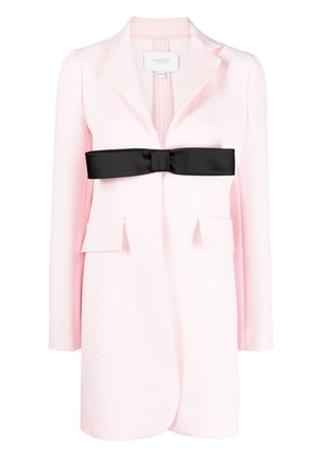 Giambattista Valli bow-detail single-breasted coat - Pink