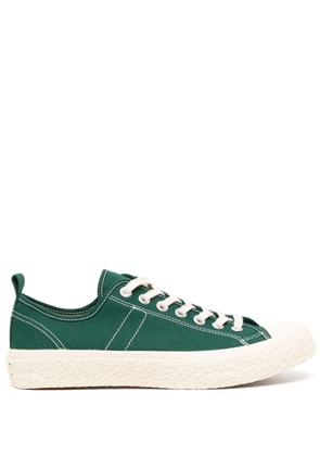 YMC Vulcanised decorative-stitching low-top sneakers - Green