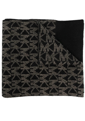 Michael Michael Kors monogram-print scarf - Black