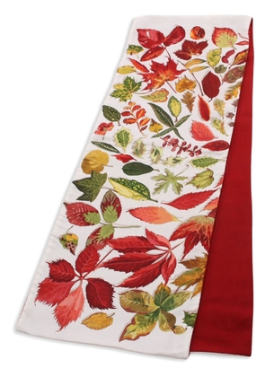 Hermès 1990s pre-owned leaf-print silk scarf - White