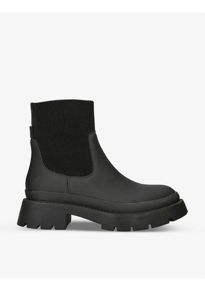 Splash chunky-soled rubber ankle boots