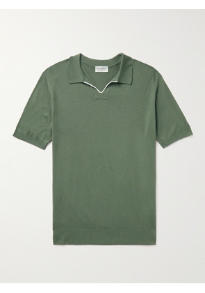 John Smedley - Sea Island Cotton Polo Shirt - Men - Green - S