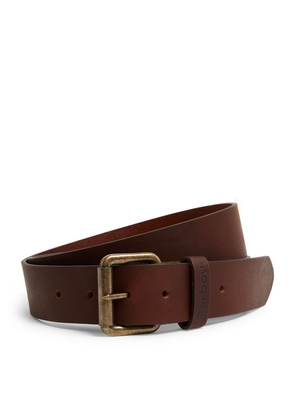 Barbour Matte Leather Belt