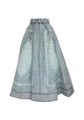 Zimmermann Linen-Silk Organza Matchmaker Skirt