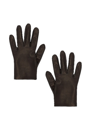 The Row Lorella Gloves in Black - Black. Size L (also in S).