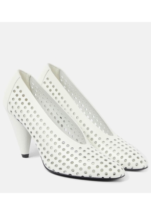 Proenza Schouler Perforated Cone leather pumps