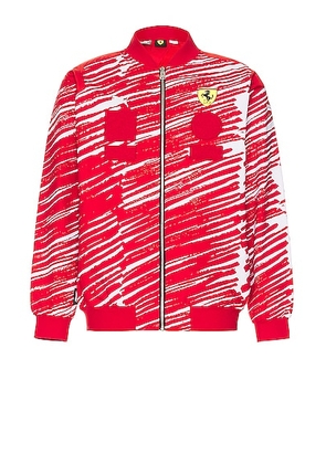 Puma Select Ferrari x Joshua Vides Race Jacket in Red - Red. Size L (also in M, XL/1X).