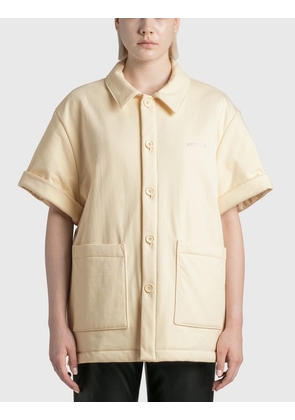 Ivory Padded Short Sleeve Shirt