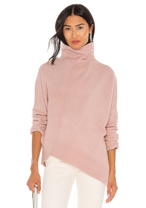 ALLSAINTS Lock Roll Neck Sweater in Blush. Size M, S, XS.