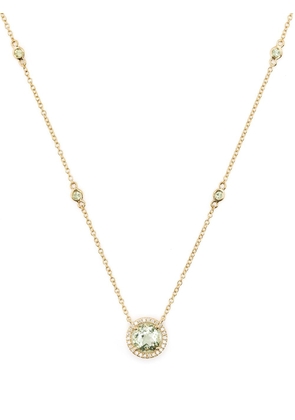 Kiki McDonough 18kt yellow gold Grace diamond and amethyst necklace