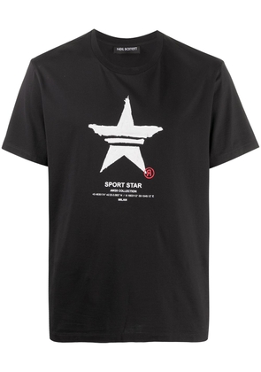 Neil Barrett Sport Star cotton T-shirt - Black