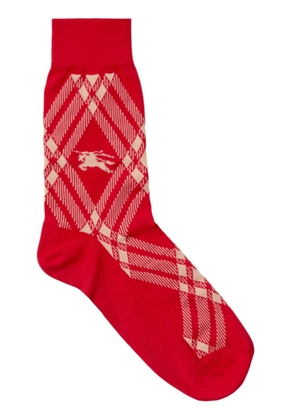 Burberry vintage-check patterned socks - Red