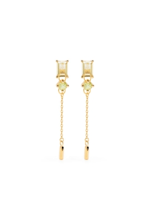 Dinny Hall 22kt gold-vermeil chain-drop earrings