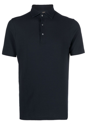 Lardini spread-collar polo shirt - Blue