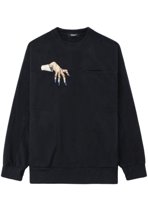 Undercover embroidered-motif crew-neck sweatshirt - Black