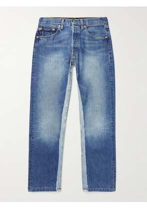 Balenciaga - Slim-Fit Patchwork Two-Tone Recycled Jeans - Men - Blue - S