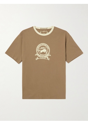 MANAAKI - Logo-Print Cotton-Jersey T-Shirt - Men - Brown - XS
