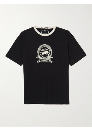 MANAAKI - Logo-Print Cotton-Jersey T-Shirt - Men - Black - XS