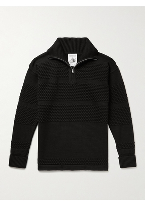 S.N.S Herning - Virgin Wool Half-Zip Sweater - Men - Black - S