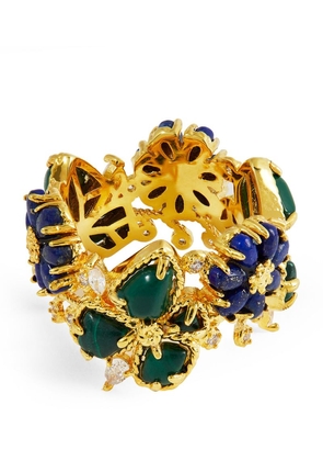 Zimmermann Gold-Plated Brass And Mixed Stone Bloom Ring