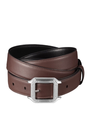 Cartier Leather Santos De Cartier Reversible Belt