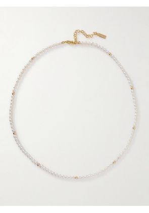 éliou - Louis Gold-Plated Freshwater Pearl Necklace - Men - White