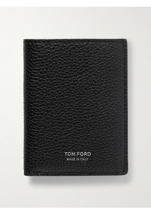 TOM FORD - Full-Grain Leather Bifold Cardholder - Men - Black