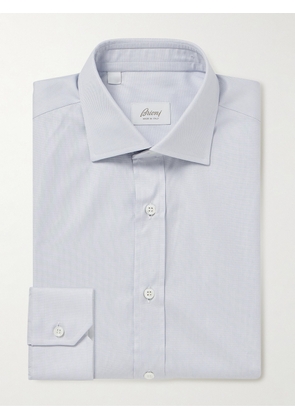 Brioni - Textured Cotton Shirt - Men - Gray - EU 39