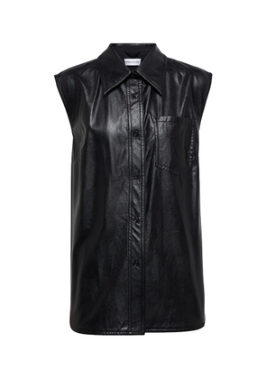 Stand Studio Arya faux leather top