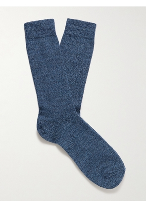 Sunspel - Merino Wool-Blend Socks - Men - Blue - S/M