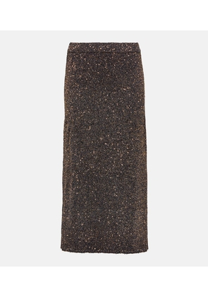 Altuzarra Milos metallic knit maxi skirt