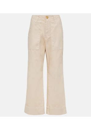 Velvet Mya cropped cotton wide-leg pants
