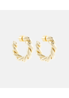 Jennifer Fisher Double Twisted 10kt gold hoop earrings