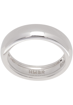 Numbering Silver Volume Small Band Ring