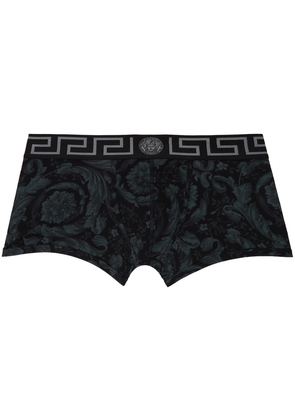 Versace Underwear Gray & Black Barocco Boxers