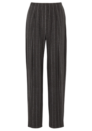 Norma Kamali Striped Stretch-jersey Trousers - Black - S (UK8-10 / S)