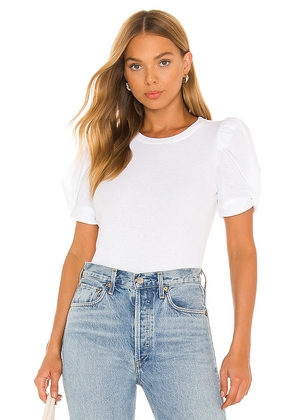 1. STATE Puff Top in White. Size XS.